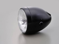 HEADLIGHT "VINTAGE" BLACK&BLACK [RHS]