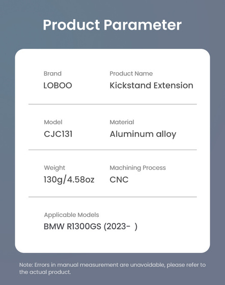LOBOO Nakładka na stopkę boczną do BMW R1300GS (10.3.04131.001.11)