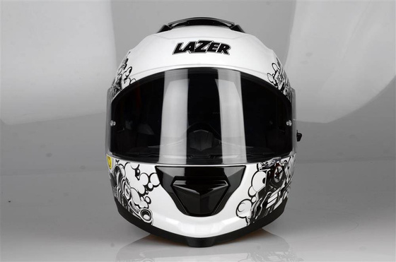 Kask Motocyklowy LAZER RAFALE EVO Stickerbomb (kol. Biały - Czarny - Srebrny - Czerwony) rozm. XL