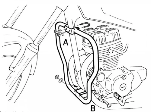 Honda CM 125 (1982-1986) engine guard