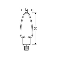 90092 Arrow, corner lights - 21W – Black