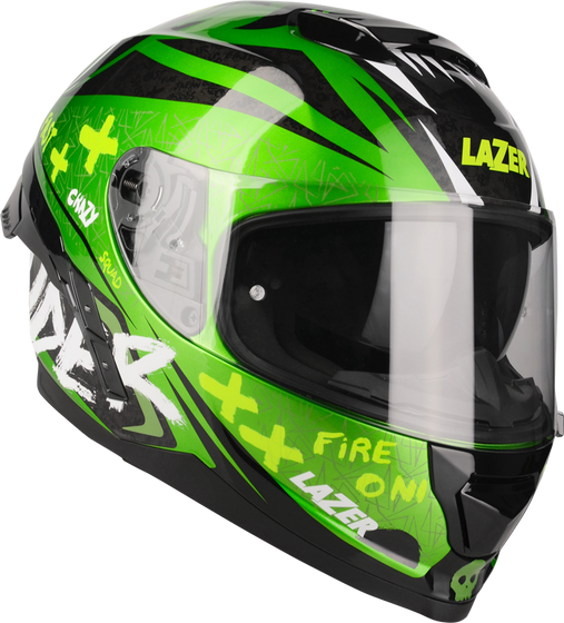 Kask Motocyklowy LAZER RAFALE SR Oni Zielony (kol. Czarny - Zielony) rozm. XS