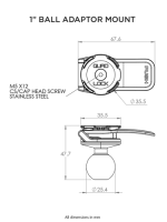 Adapter Quad Lock® z kulką mocującą 1" (V2)