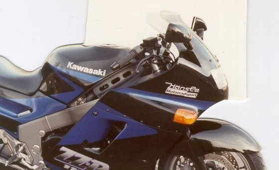 Szyba motocyklowa MRA KAWASAKI ZZR 1100, ZXT10C, -1992, forma S, czarna