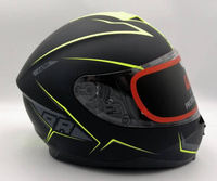 Kask Motocyklowy LAZER VERTIGO EVO Race (kol. Czarny - Żółty) rozm. L