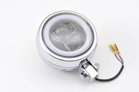 LED HEADLIGHT"CAPSULE120" BOTTOM-MOUNT, CHROME