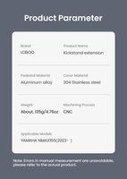 LOBOO Nakładka na stopkę boczną do YAMAHA NMAX155 (2022-) (10.3.03852.001.01)