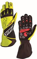OMP Racing Karting Racing Gloves KS-2R black yellow