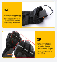 LOBOO Podgrzewane rękawice motocyklowe Czarne (01.2.09058.001.01)