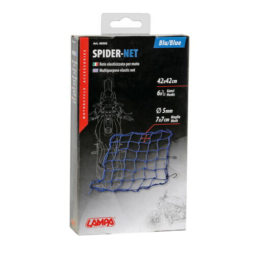 90502 Spider, multipurpose elastic net – Blue