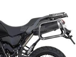 ZESTAW KUFRÓW BOCZNYCH TRAX ADV I STELAŻY SW-MOTECH YAMAHA XT 660 Z TENERE (07-16), BLACK 45/45L