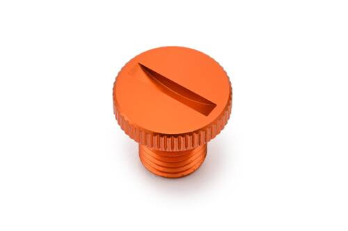 80943 Mirror hole plug bolt CNC orange anodized f. M10 x P1.25 right hand side
