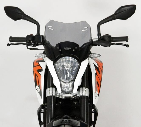 Szyba motocyklowa MRA KTM DUKE 390, , -2016, forma S, bezbarwna