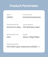 LOBOO Nakładka na stopkę boczną do KTM1290 Super Adventure S (2022-) (10.3.03251.001.11)