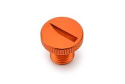 80943 Mirror hole plug bolt CNC orange anodized f. M10 x P1.25 right hand side