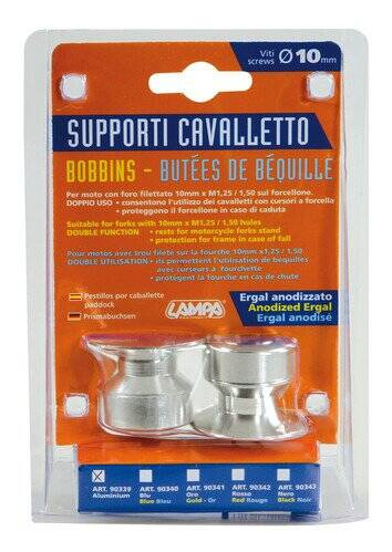 90339 Bobbins kit for forked stands - 10 mm – Aluminium