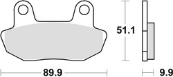 TRW LUCAS BRAKE PADS KH90 ORGANIC HONDA CB 450 84-85, VT 750 83-86, FRONT (PROMOTION)