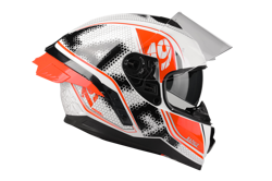 Kask Motocyklowy LAZER RAFALE SR Pixel (kol. Biały - Czarny - Czerwony) rozm. 2XL