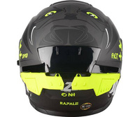 Kask Motocyklowy LAZER RAFALE SR Ride Oni (kol. Czarny - Szary - Żółty Fluo - Matowy) rozm. L