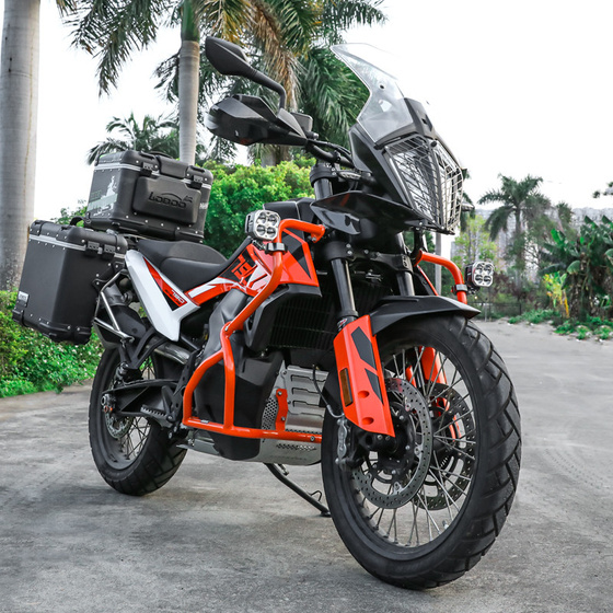 LOBOO L12T światło drogowe i mijania pomocnicze pasuje do rur o średnicy 22/25/28 mm (czarne) (10.1.01003.001.13)