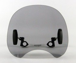 Uniwersalna szyba do motocykli bez owiewek MRA, form ROC, black