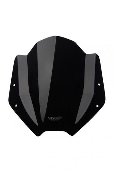 Uniwersalna szyba do motocykli bez owiewek MRA, form SH, black