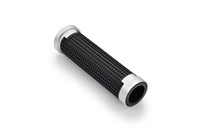 GRIP W/ALU."GGDM-CROSS"7/8"BLACK&SILVER,125MM