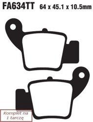 Klocki hamulcowe EBC FA634TT (kpl. na 1 tarcze)