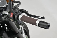 GRIP W/ALU."GGDM-BASE"7/8" BROWN&SILVER,125MM