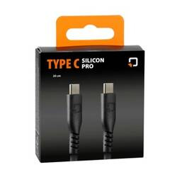 91789 przewód silikonowy Usb Type C > Usb Type C - 20 cm