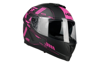 Kask Motocyklowy LAZER RAFALE EVO Roadtech (kol. Czarny - Różowy - Matowy) rozm. M