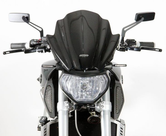 Szyba motocyklowa MRA YAMAHA MT-09, , 2014-2016, forma NRM, czarna