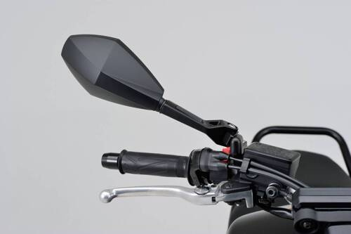 D-MIRROR-12,DIAMO/ROD (R)ABS HOUSING+ALU.STEM