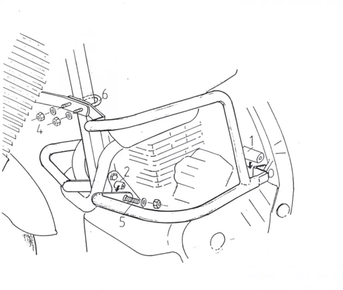 Honda NX 650 Dominator (1992-1994) engine guard