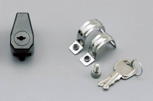 75477 HANDLEBAR HELMET LOCK HOLDER BLACK Ø22.2 / 25.4MM