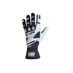 OMP Racing Karting Gloves KS-3 MY19 black/white
