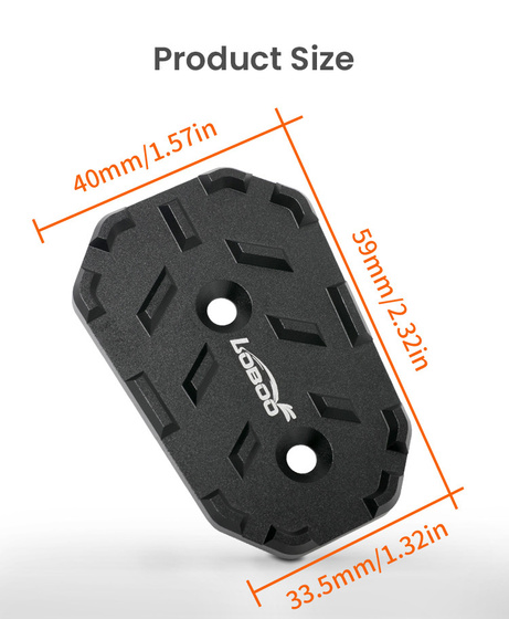 LOBOO Przedłużenie pedału hamulca tylnego do HONDA CB500X (2019-), HONDA NX400 (2024-) (10.3.05292.001.11)