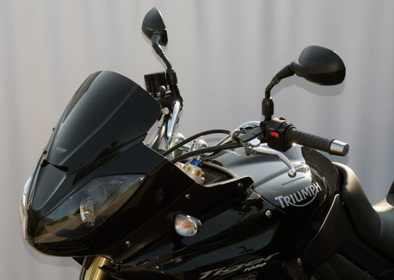 Szyba motocyklowa MRA TRIUMPH TIGER 1050 /SE /SPORT, 115 NG, 2006-2015, forma SP, czarna