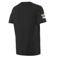 Koszulka Dainese VR46 Pit Lane T-Shirt Czarna/Żółta-Fluo