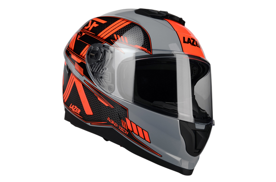 Kask Motocyklowy LAZER RAFALE EVO Roadtech (kol. Szary - Czerwony - Matowy) rozm. 2XL