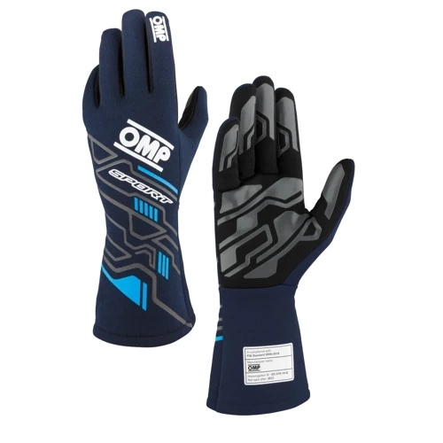 OMP Racing Race & Kart Gloves ONE SPORT (FIA) navy