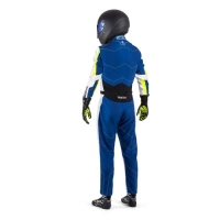 Sparco Kerb Kart Karting Auto Racing Suit blue yellow