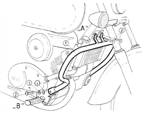 Honda VT 125 C2 Shadow (1999-2000) engine guard