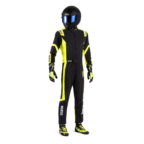Sparco Thunder Advanced Kart Karting Auto Racing Suit black yellow