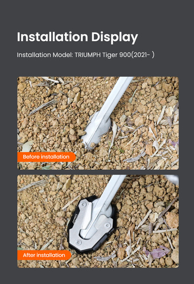 LOBOO Nakładka na stopkę boczną do TRIUMPH Tiger 900RALLY PRO (2021-) (10.3.03911.001.11)