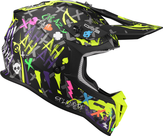 Kask Motocyklowy LAZER OR3 Crazy (kol. Czarny - Multi - Matowy) rozm. S