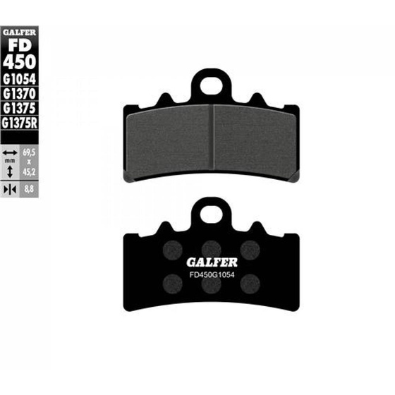 GALFER KLOCKI HAMULCOWE SEMI METAL FD450G1054