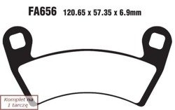 Brake pads EBC FA656TT (set on 1 disk)