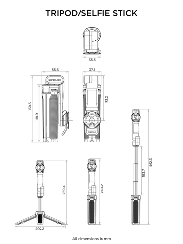 Quad Lock® Tripod / Selfie Stick
