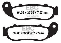 Brake pads EBC FA664 (set on 1 disk)